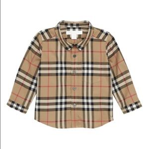 Burberry Fred Plaid shirt 12 months